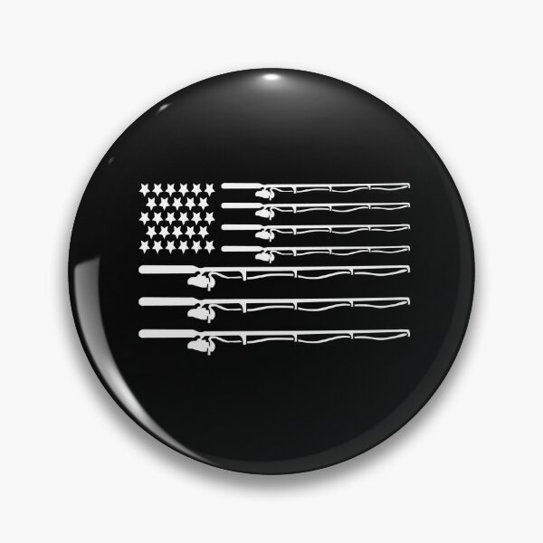 Item preview, Vintage Fishing Gift | Patriotic American Flag Fishing Poles designed and sold by ETIndustries.