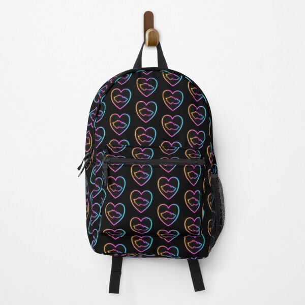Item preview, Czechia Multicolor Neon Outline in a Retrowave Heart designed and sold by dylanxh.