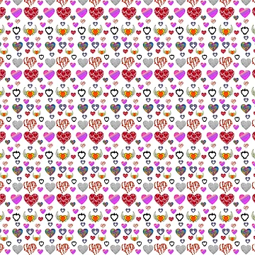 Artwork thumbnail, Random Heart Pattern by Rell1970