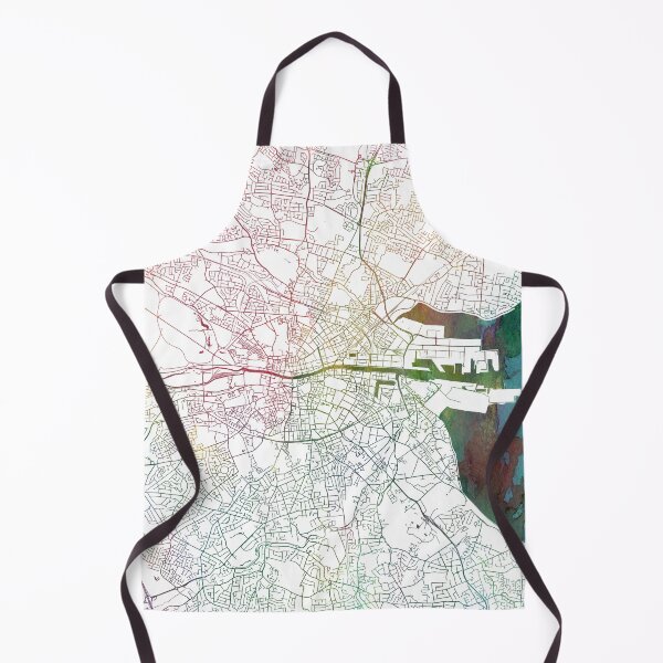 Item preview, Dublin Map Watercolor by Zouzounio Art designed and sold by zouzounioart.