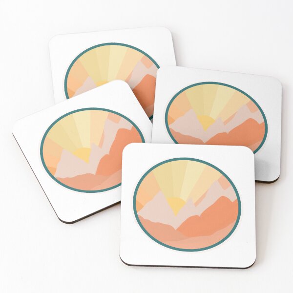 Item preview, Cute mountain sunset designed and sold by scribblesbyzo.