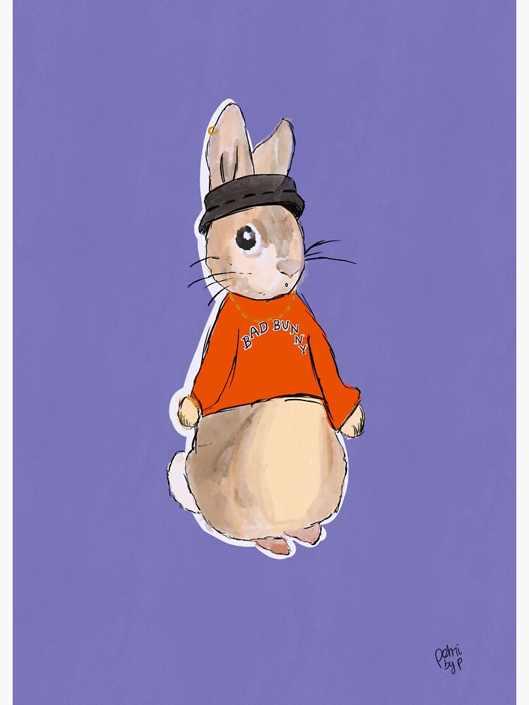 "BAD BUNNY " Sticker by PehriByP | Redbubble