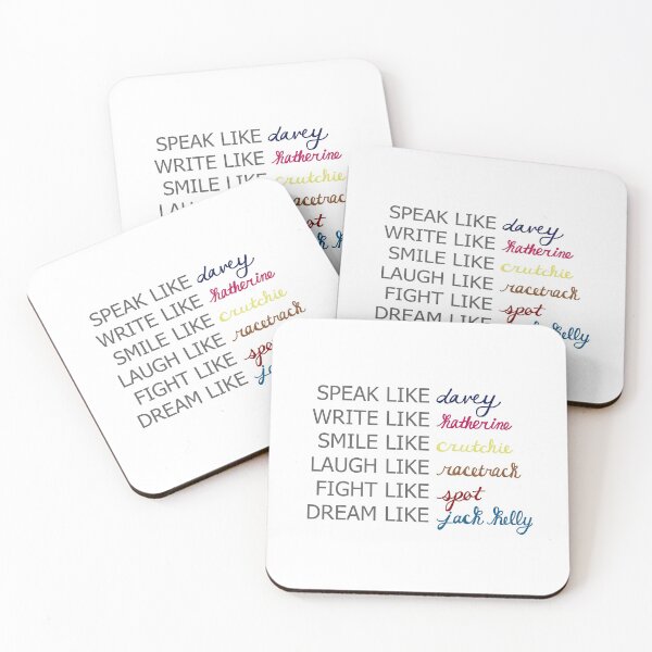 Item preview, Newsies Speak Write Smile Laugh Fight Dream designed and sold by Bemi7.