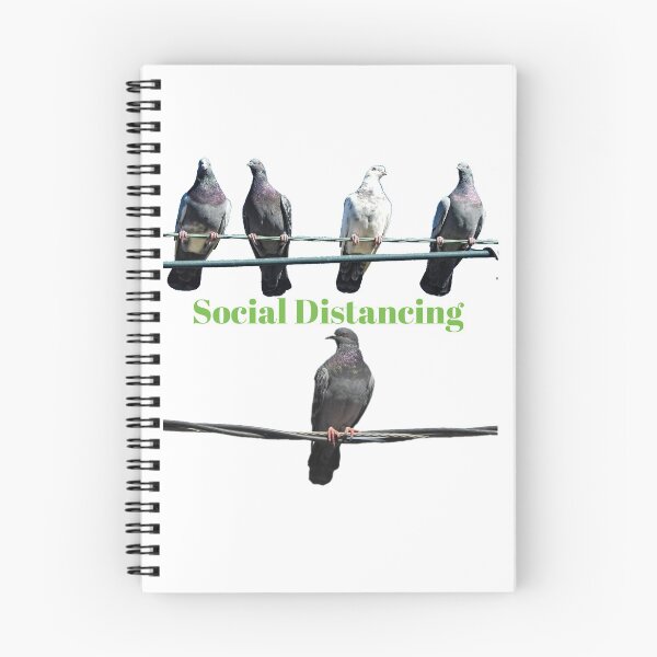 Item preview, Birds On A Wire Social Distancing designed and sold by KathyGail.