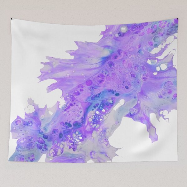 Item preview, Splash of Purple | About Pour Art | Colour Therapy | Indigo Abstract designed and sold by JillyJ05.
