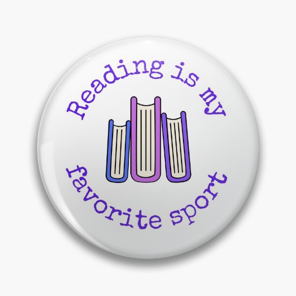 Artikelvorschau, Reading Is My Favorite Sport Purple entworfen und verkauft von ElementJourney.