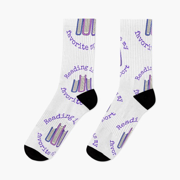Artikelvorschau, Reading Is My Favorite Sport Purple entworfen und verkauft von ElementJourney.