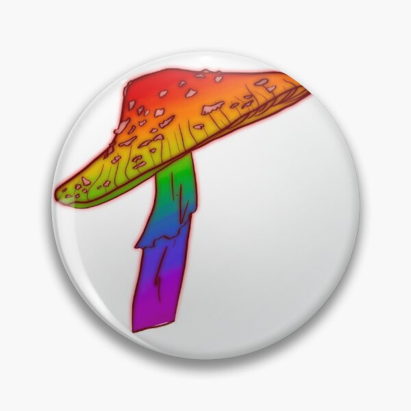 Item preview, Gay Pride Mushroom  designed and sold by LoraLoo.