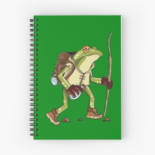 Item preview, Hiking Frog Climbing Mountains designed and sold by Piztees.