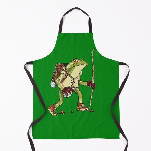 Item preview, Hiking Frog Climbing Mountains designed and sold by Piztees.