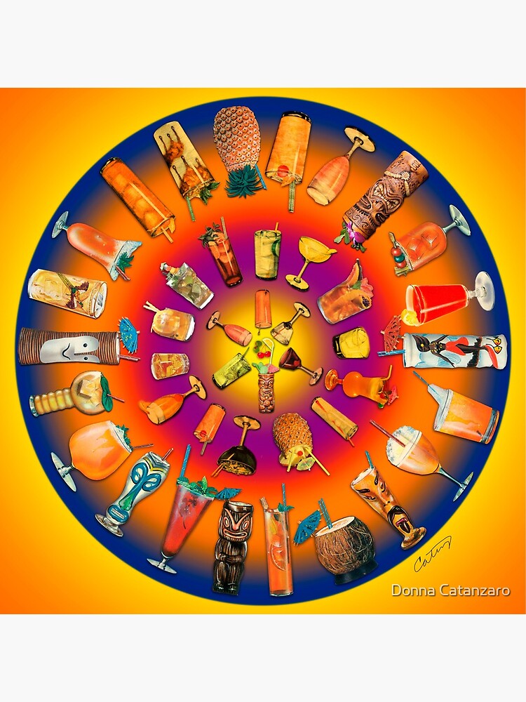 Fabulous Fiftees Coctail Mandala by DonnaCat