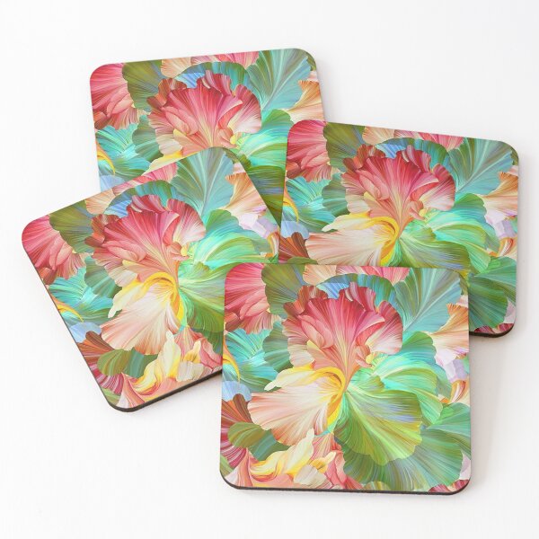 Item preview, Colorful abstract flower petals pattern designed and sold by astrunb5.