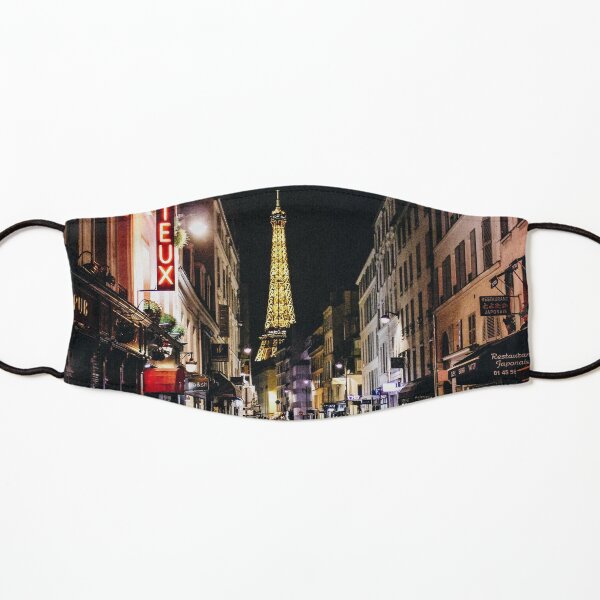 Paris streets at Night Kids Mask
