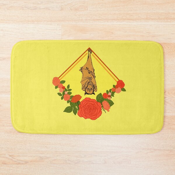 Item preview, DONATE Bat with Flowers - Orange designed and sold by Emily Boynton.