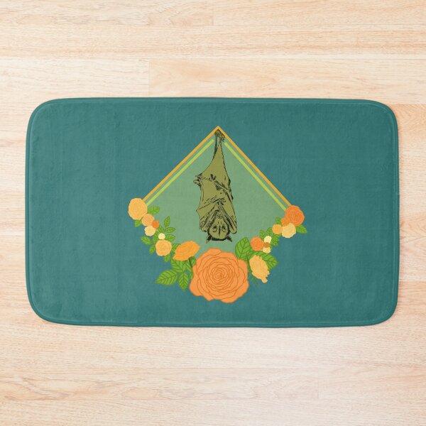 Item preview, DONATE Bat with Flowers - Yellow designed and sold by Emily Boynton.