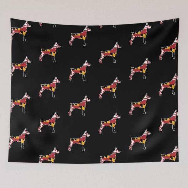 Item preview, Maryland Flag Doberman Pinscher for Dobermann Owners, Breeders, and more designed and sold by MarylandStyle.