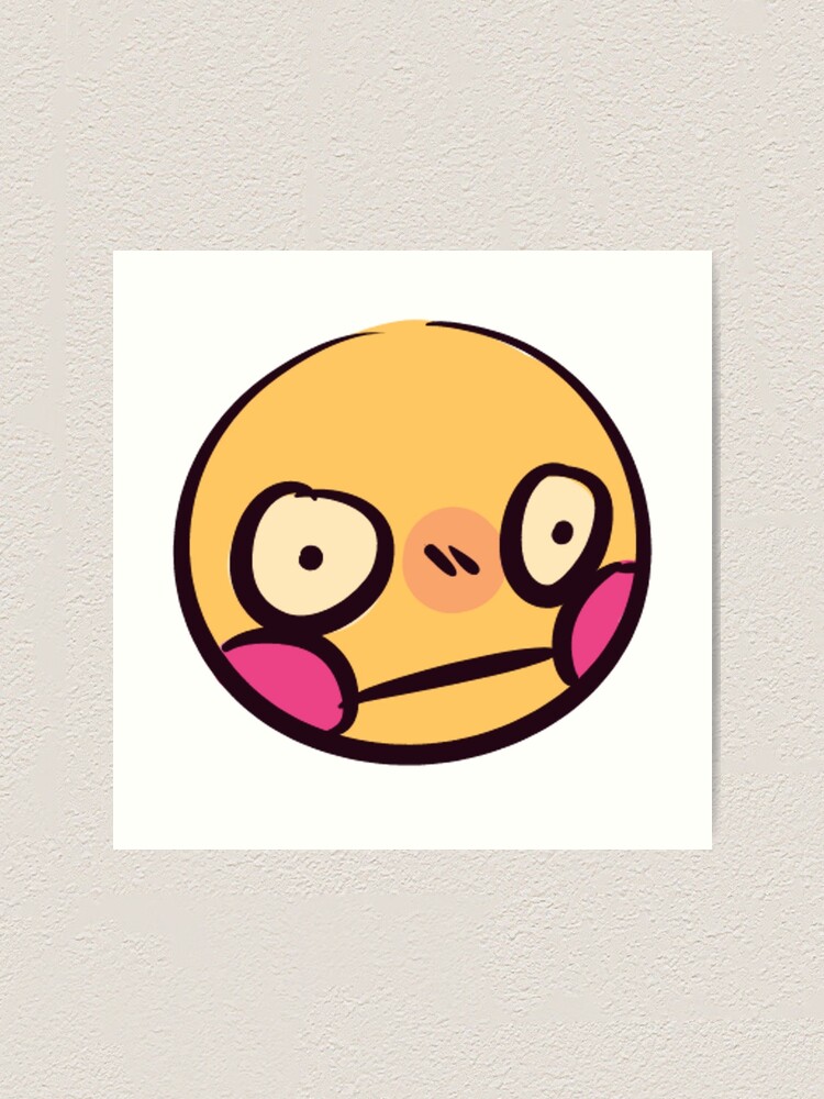 Cute cursed emoji | Art Print