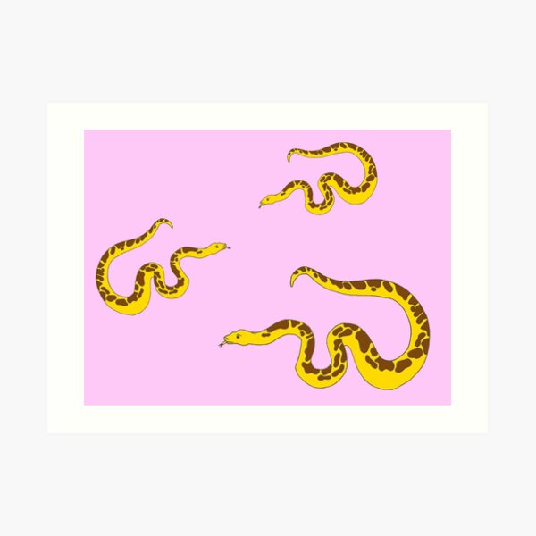 Banana Snake Art Prints | Redbubble