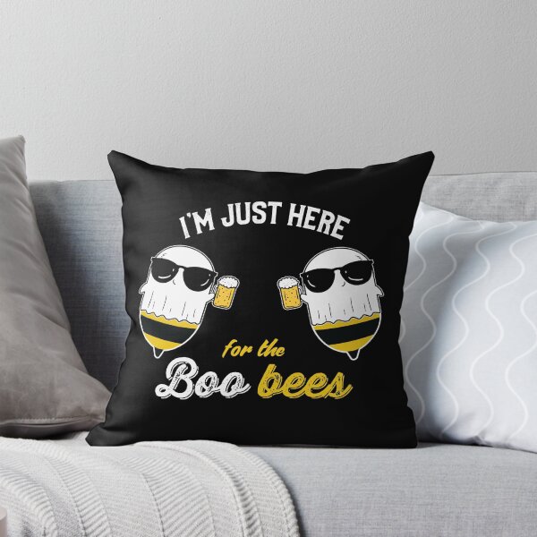 Item preview, I'm just Here for the Boo Bees Halloween Funny designed and sold by majuga.
