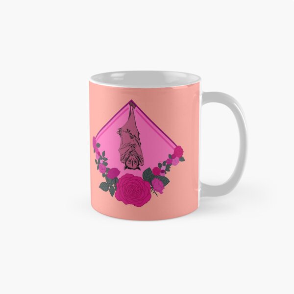 Item preview, DONATE Bat with Flowers - Magenta designed and sold by Emily Boynton.