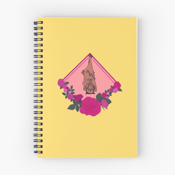Item preview, DONATE Bat with Flowers - Magenta designed and sold by Emily Boynton.