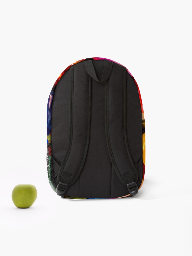 Thumbnail 2 of 3, Backpack, Colorful Rocks designed and sold by GrudleBay.