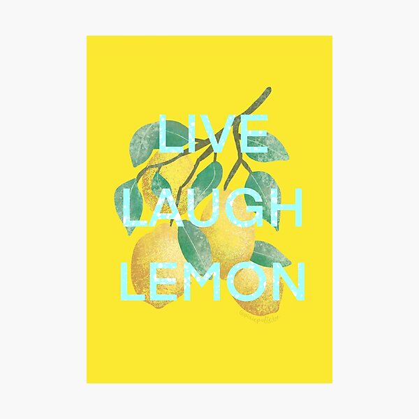 Item preview, Live Laugh Lemon designed and sold by pixiepatterns.