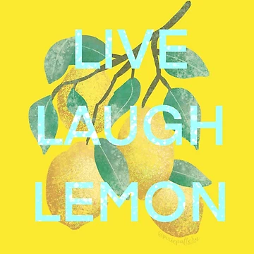 Artwork thumbnail, Live Laugh Lemon by pixiepatterns