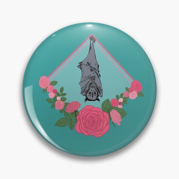Item preview, DONATE Bat with Flowers - Pink designed and sold by Emily Boynton.