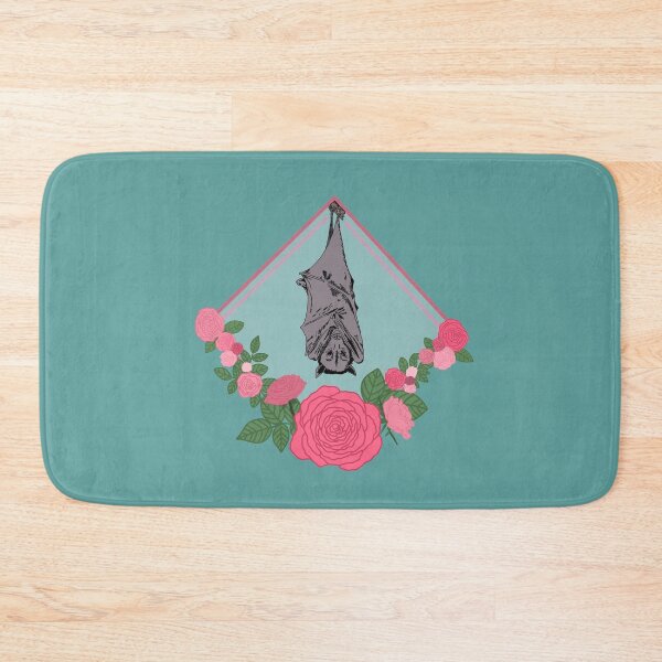 Item preview, DONATE Bat with Flowers - Pink designed and sold by Emily Boynton.