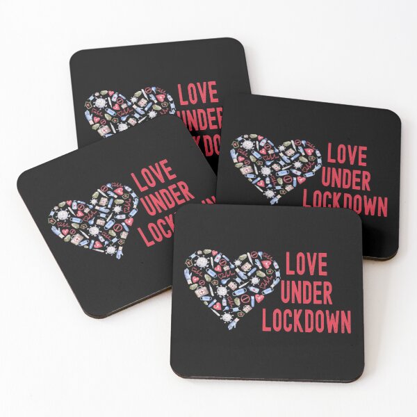 Item preview, Love Under Lockdown-Quarantine-Valentine-Heart designed and sold by Gsallicat.