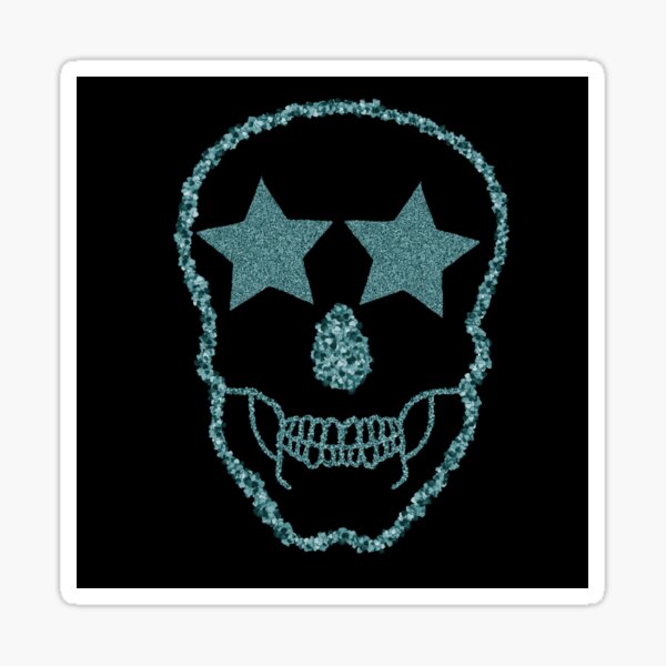 Sparkle vinyl skull Pok\u00e9mon sticker pack invert