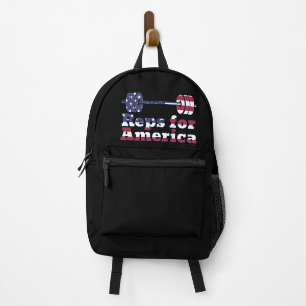 Item preview, Patriotic Barbell Reps For America USA Gym T-shirt designed and sold by SusanaDesigns.