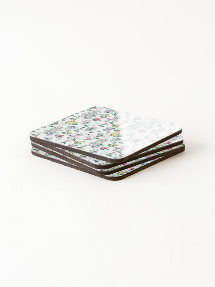 Thumbnail 4 of 5, Coasters (Set of 4), Floral Pattern designed and sold by DigitalNobleman.