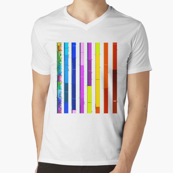 entonces Camiseta de cuello en V