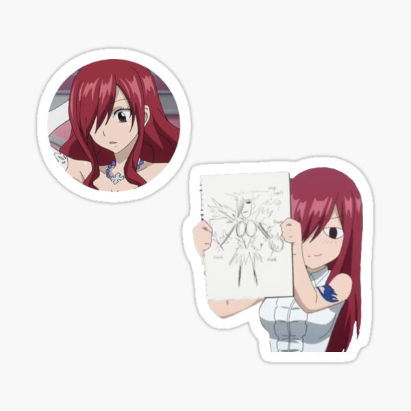 Fairy Tail Erza Scarlet Anime JDM Anime Car Window Decal Sticker