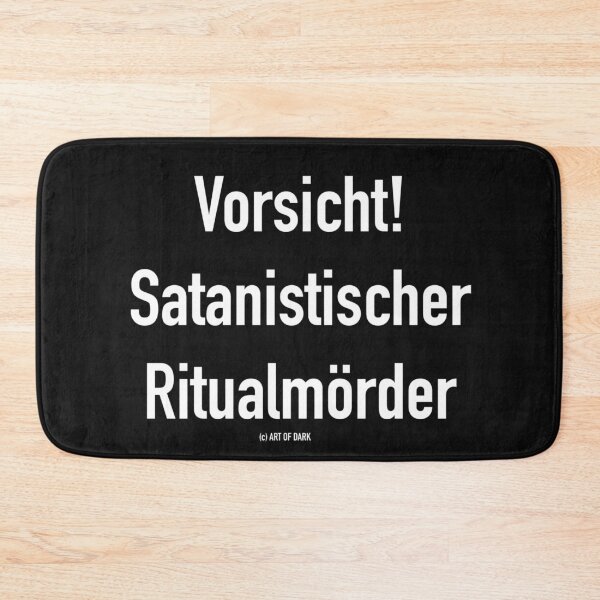 Item preview, Attention! Satanist Ritual Killer Fun Shirt designed and sold by ARTOFDARK.