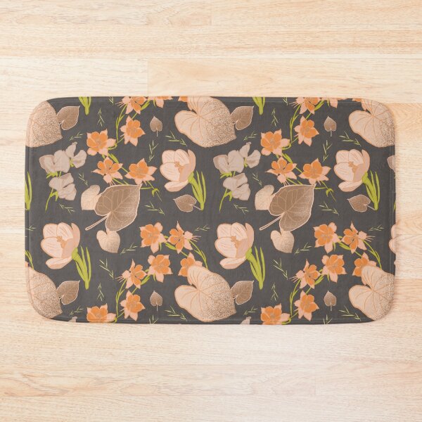 Item preview, Orange Floral Pattern designed and sold by christinamemory.