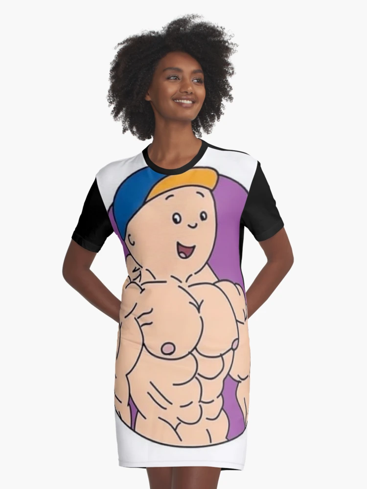 Buff Af Caillou Graphic T-Shirt Dress for Sale by oharachic