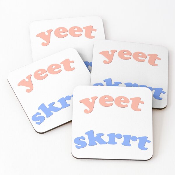Item preview, Yeet Skrrt Typography Sticker Pack designed and sold by Freshfroot.