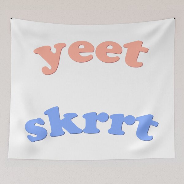 Item preview, Yeet Skrrt Typography Sticker Pack designed and sold by Freshfroot.
