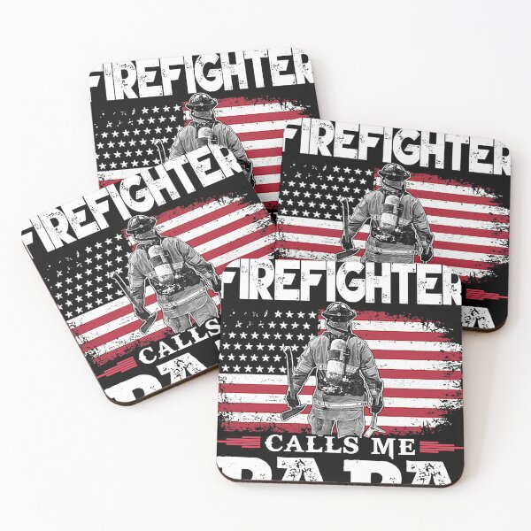 Item preview, My Favorite Firefighter Calls Me Papa USA Flag Patriot Firefighting Father Gift designed and sold by MotorLykan9k.