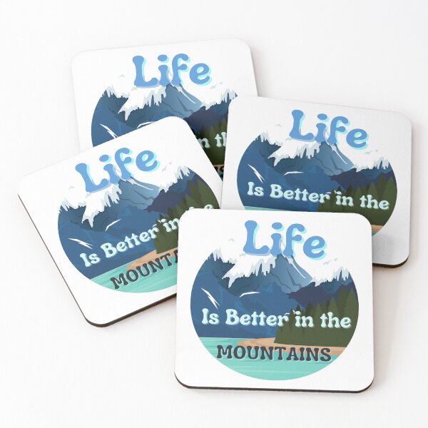 Item preview, Montains lovers gift, Life Is Better in The Montains, Wanderlust, Nature trekking hiking lovers gift designed and sold by AmazingEcraft.