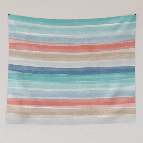 Item preview, Cape Cod Pastel Watercolor Stripes designed and sold by DigitalEffects.