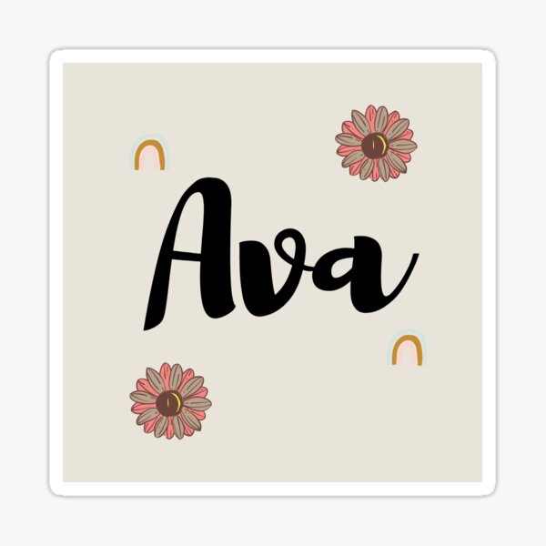 “Ava aesthetic " Sticker for Sale by caseydesigns1 | Redbubble
