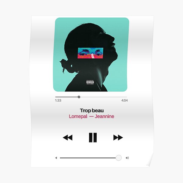 Lomepal - jeannine Poster