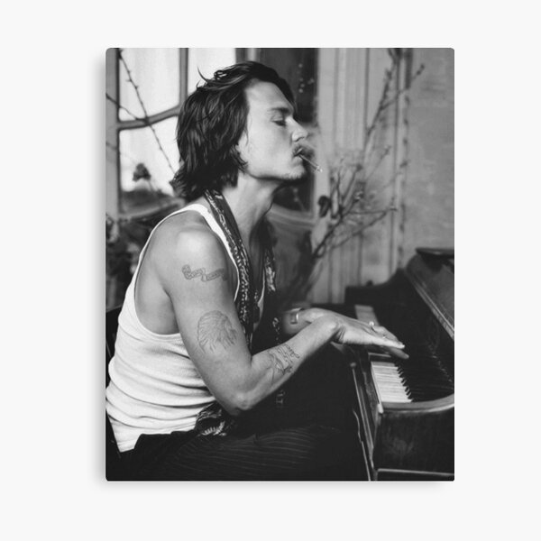 Johnny depp sexy smoke Canvas Print