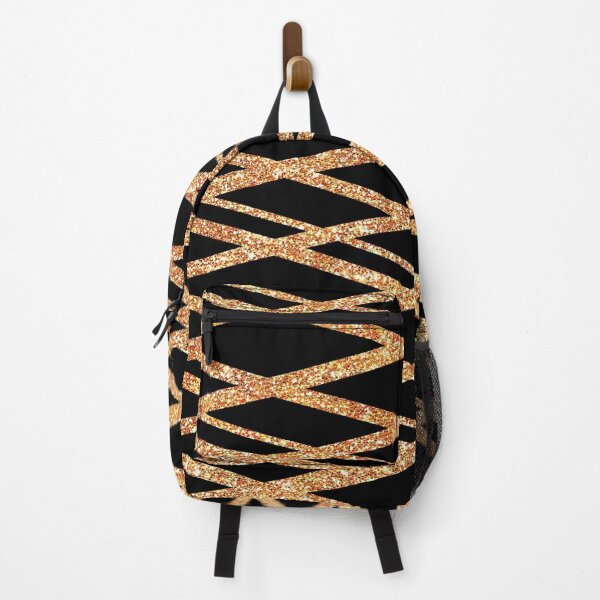 Artikelvorschau, Fun Glitter Gold Crisscross Zick-Zack-Muster entworfen und verkauft von WOW TeesAndThings.