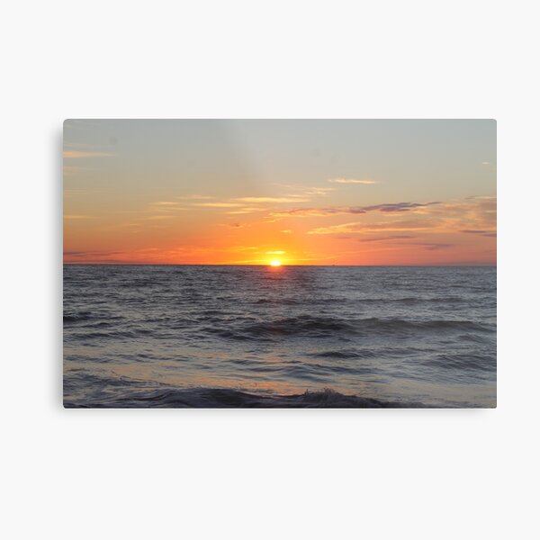 Horizon: Sun and Ocean Metal Print