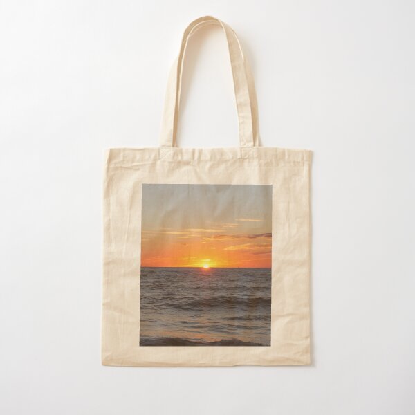 Horizon: Sun and Ocean Cotton Tote Bag
